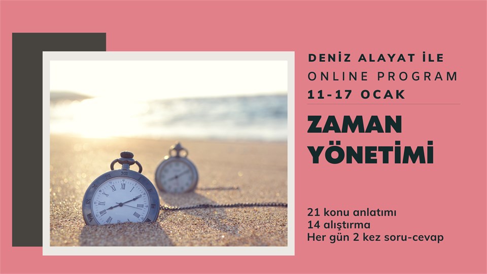 Online Program: Zaman Yönetimi 