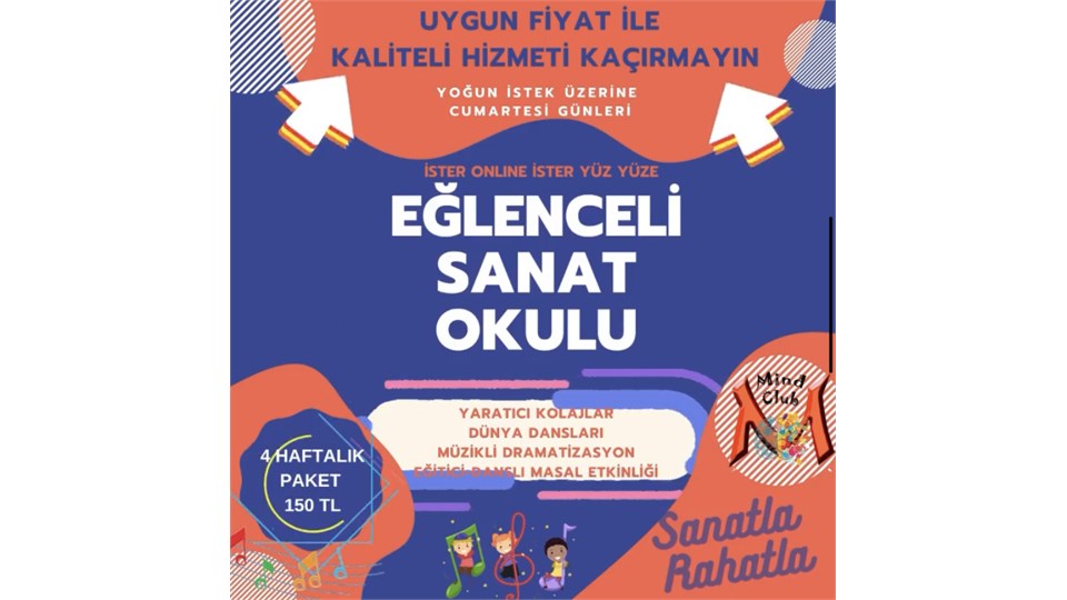 EĞLENCELİ SANAT OKULU (6-8 YAŞ)