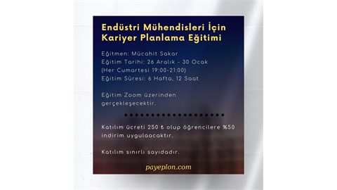 Endüstri Mühendisleri İçin Kariyer Planlama Eğitimi