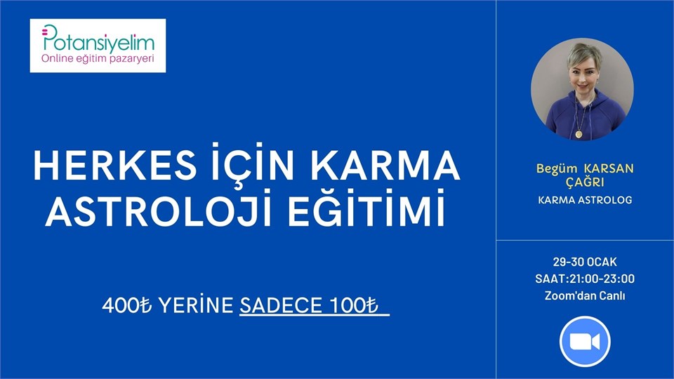 HERKES İÇİN KARMA ASTROLOJİ EĞİTİMİ