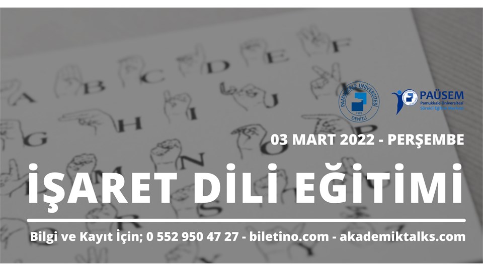 TÜRK İŞARET DİLİ EĞİTİMİ