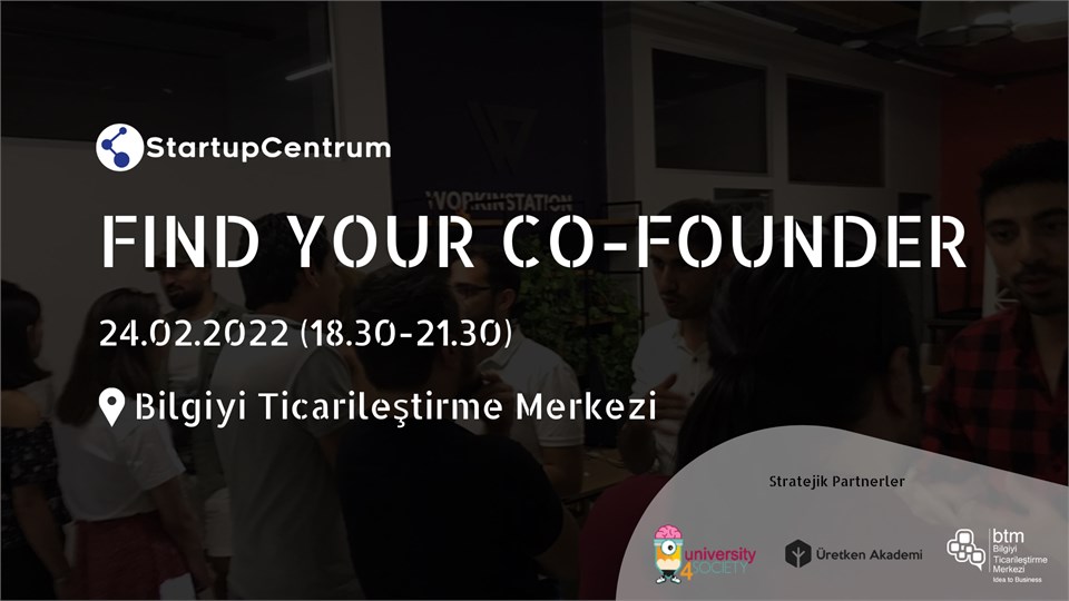 Find Your Co-Founder İstanbul - StartupCentrum