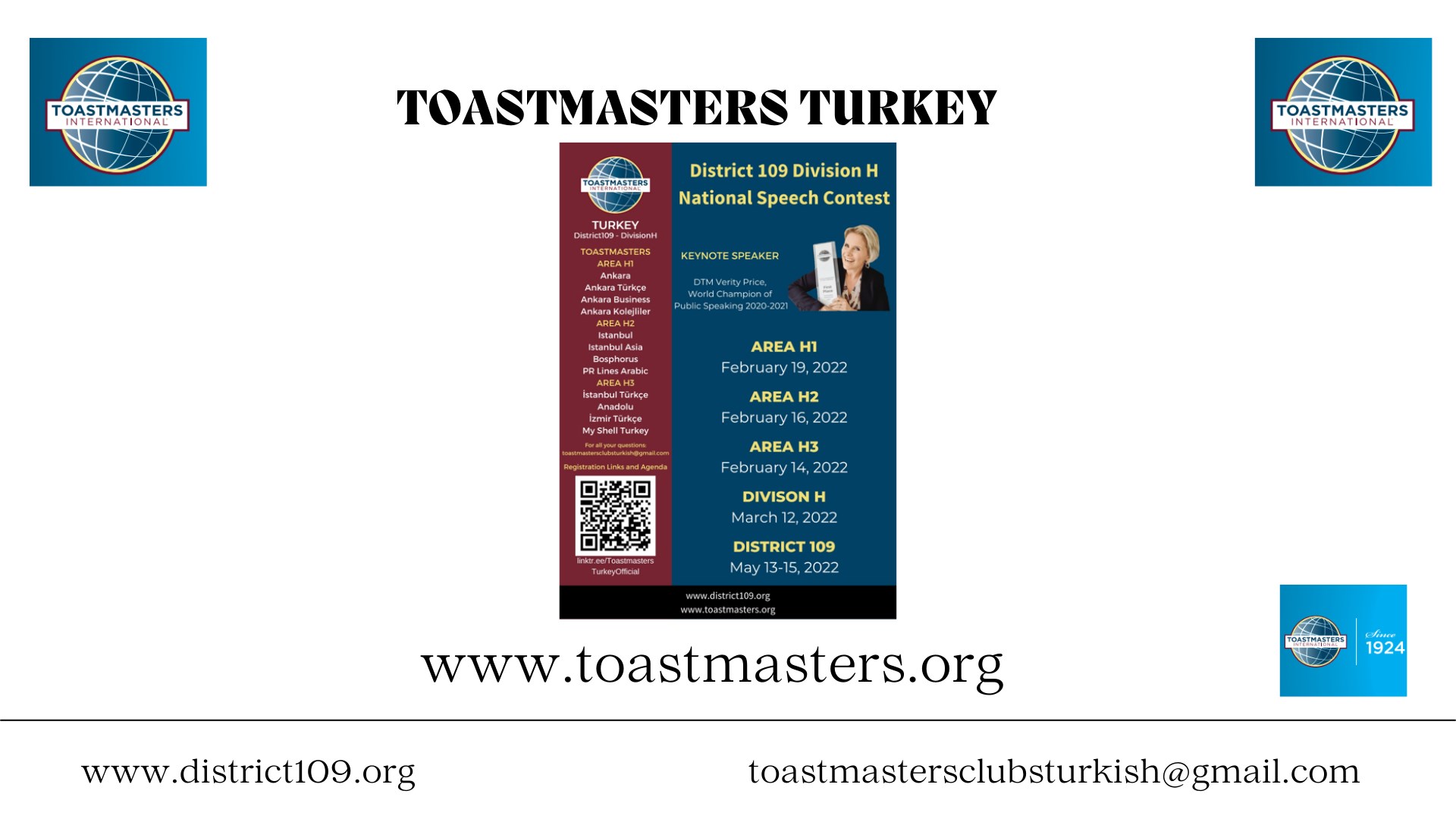 Toastmasters Turkey Speech Contest 20212022 12 March 2022 Zoom