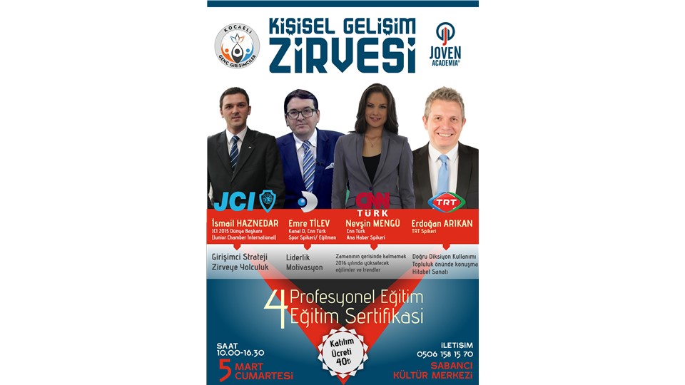 KİŞİSEL GELİŞİM ZİRVESİ KOCAELİ (4 PROFESYONEL EĞİTİM , 4 EĞİTİM SERTİFİKASI)