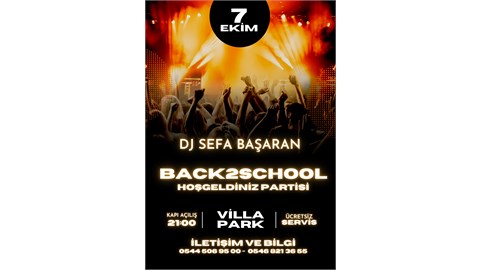 Back2School - Okula Dönüş Partisi