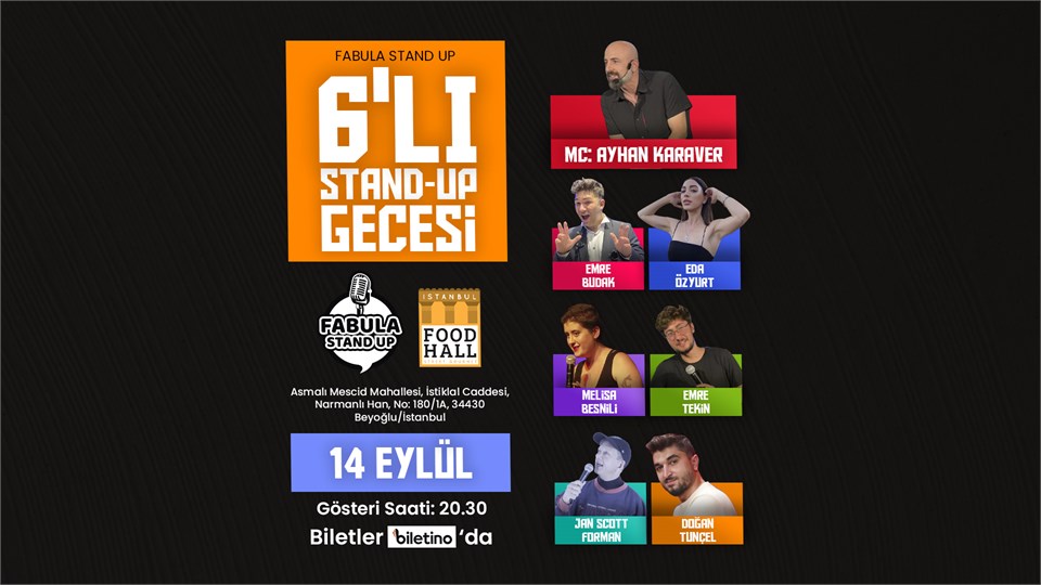 Fabula 6’lı Stand-up Gecesi // Food Hall