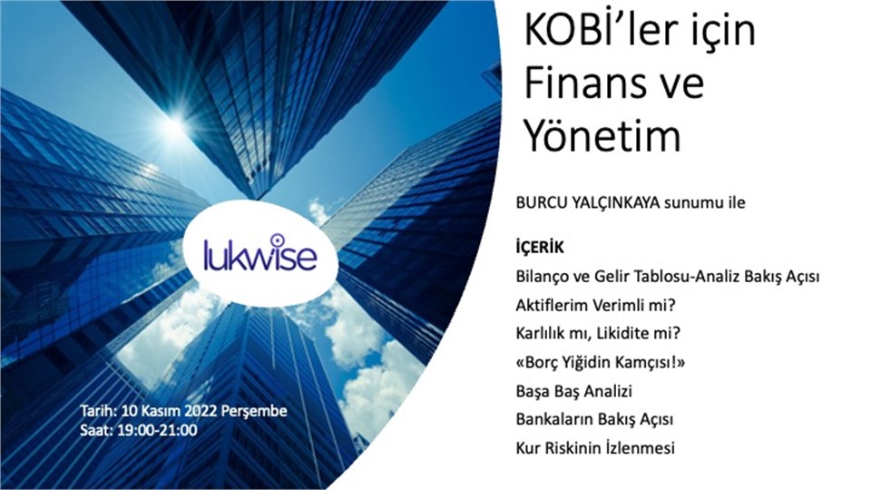 KOBİler için Finans ve Yönetim