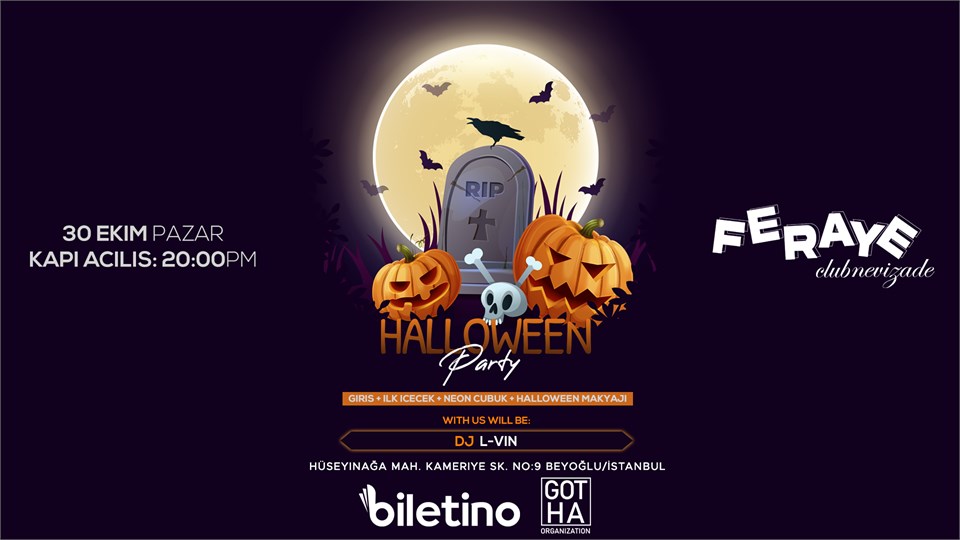 Halloween Party | 30 Ekim Pazar | GOTHA Organization