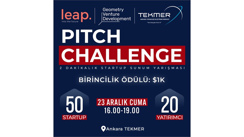 Pitch Challenge | 50 Girişim, 20'den fazla Yatırımcı ile 2 Dakikalık Startup Sunum Yarışması