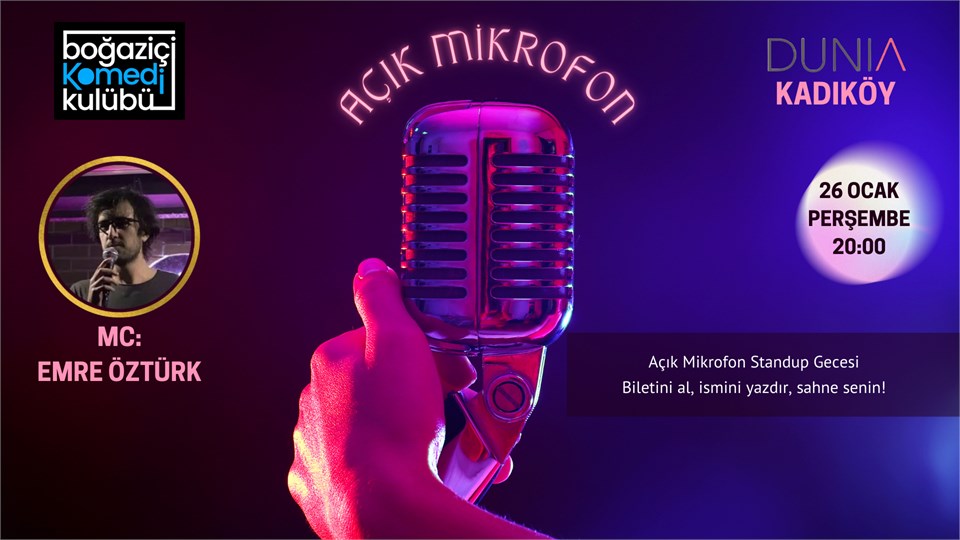 Boğaziçi Komedi Kulübü: Açık Mikrofon Stand-up Gecesi