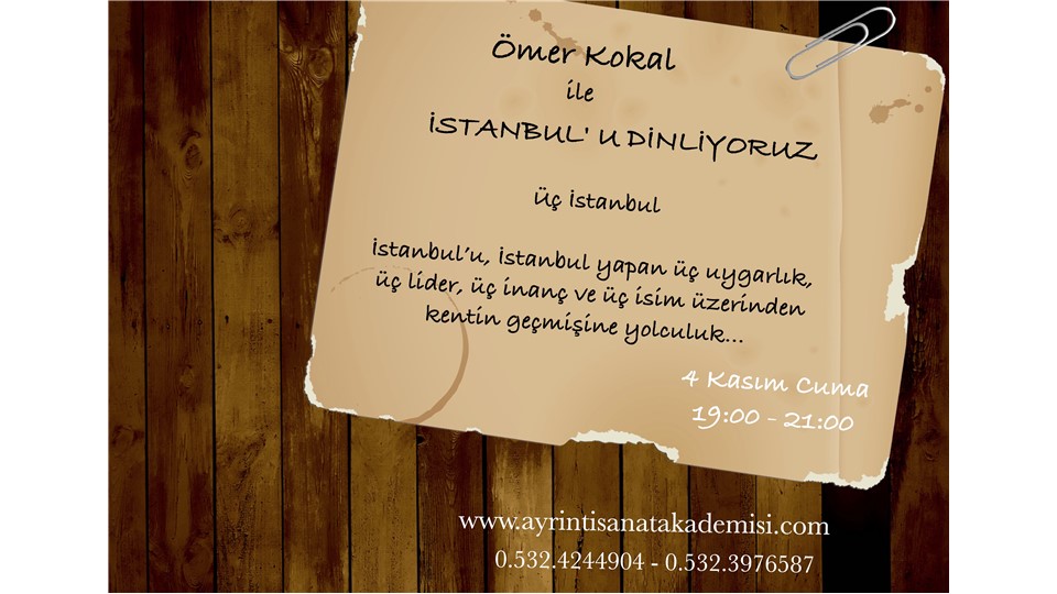 Ömer Kokal ile İstanbul' u Dinliyoruz