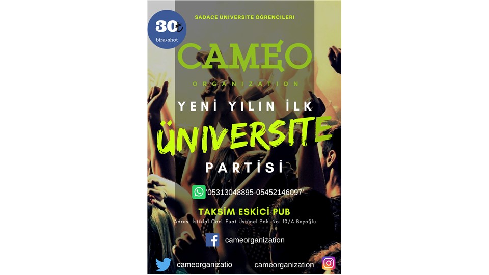 Yeni Yılın İlk Üniversite Partisi
