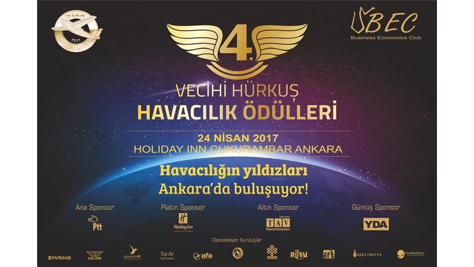 Türk Hava Kurumu Üniversitesi İşletme ve Ekonomi Topluluğu 4. Vecihi Hürkuş Havacılık Ödülleri