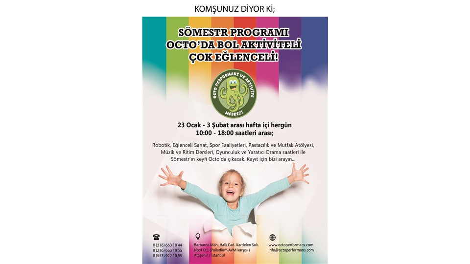 Octo'da Sömestr Programı