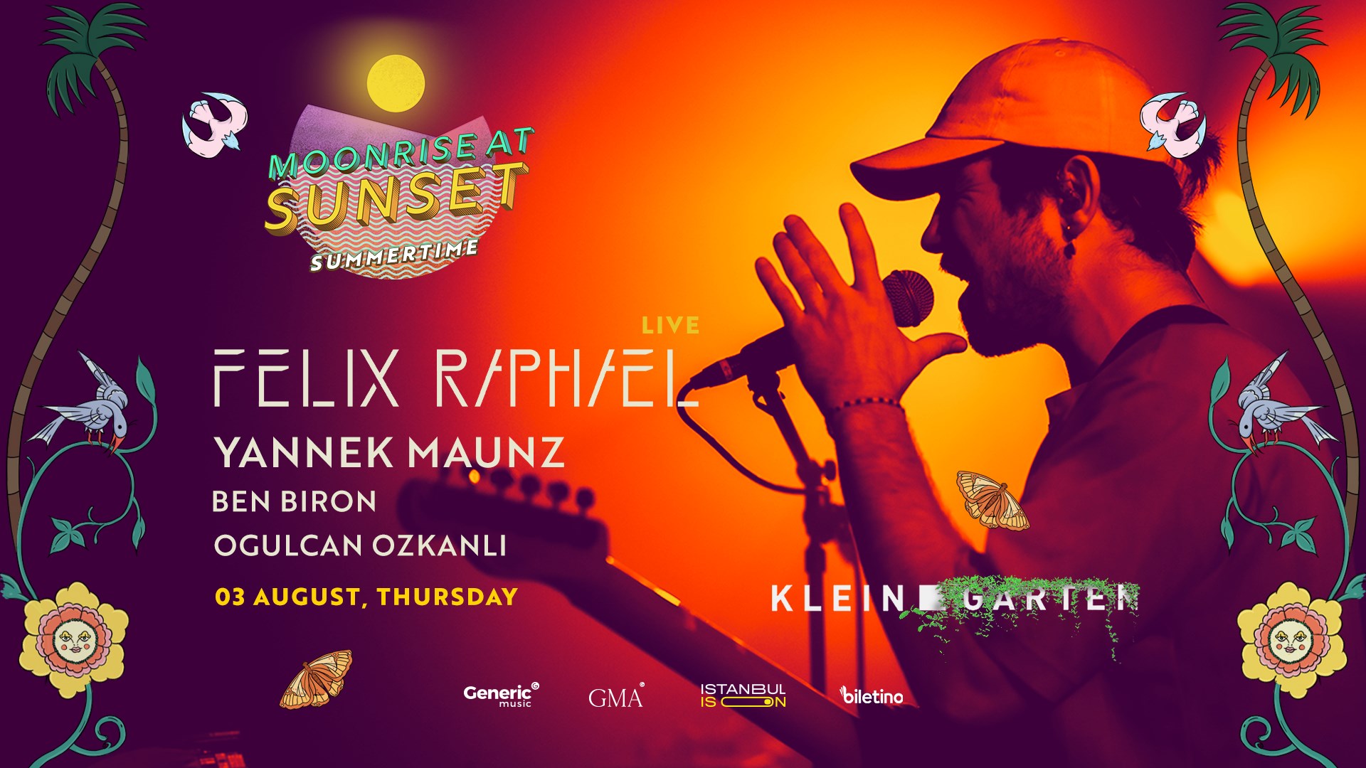 Felix Raphael | Moonrise at Sunset | 03 August 2023 | KLEIN.garten ...