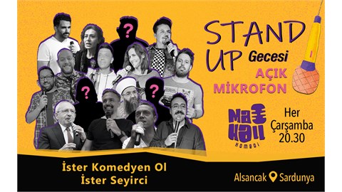 Açık Mikrofon Stand Up Gecesi İZMİR 