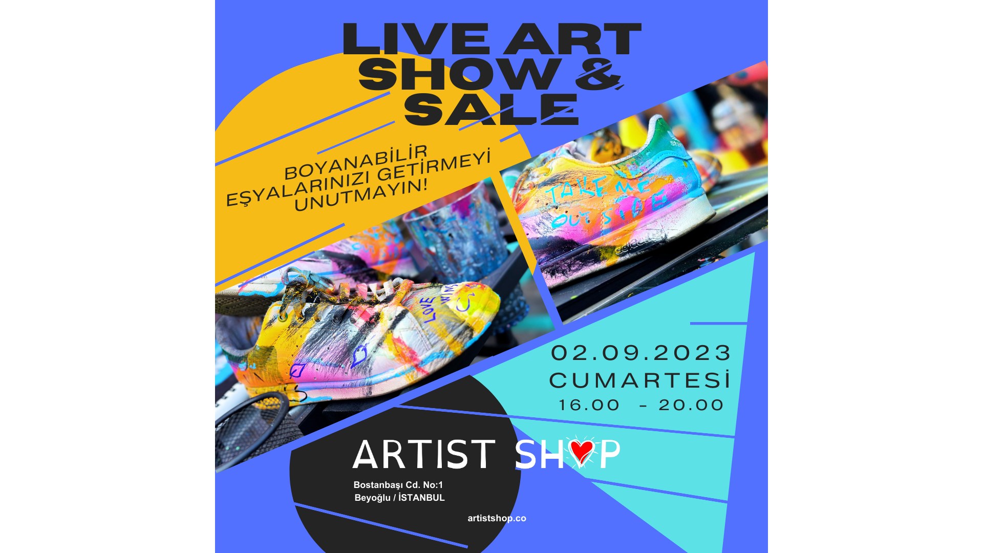 Live Art Show & Sale | 02 September 2023 | Artist Shop By Birim Erol ...