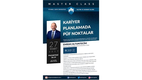 Master Class- Kariyer Planlamada Püf Noktalar