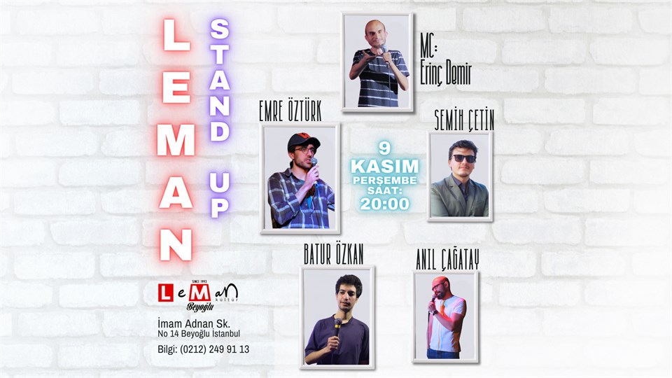 Taksim 4'lü Stand-up Komedi Gösterisi - Leman Kültür