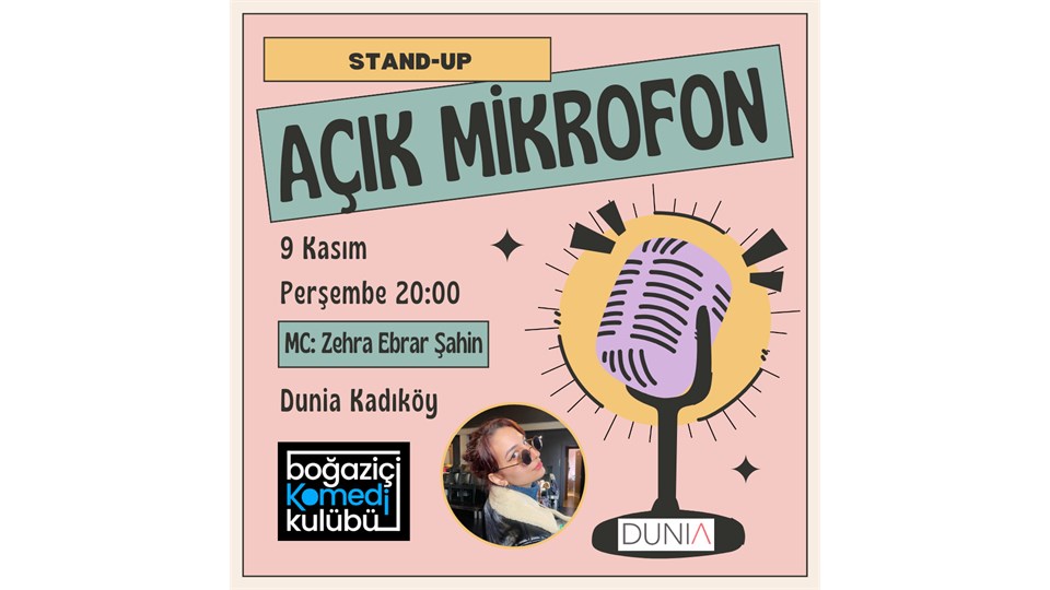 Boğaziçi Komedi Kulübü: Açık Mikrofon Stand-up Gecesi