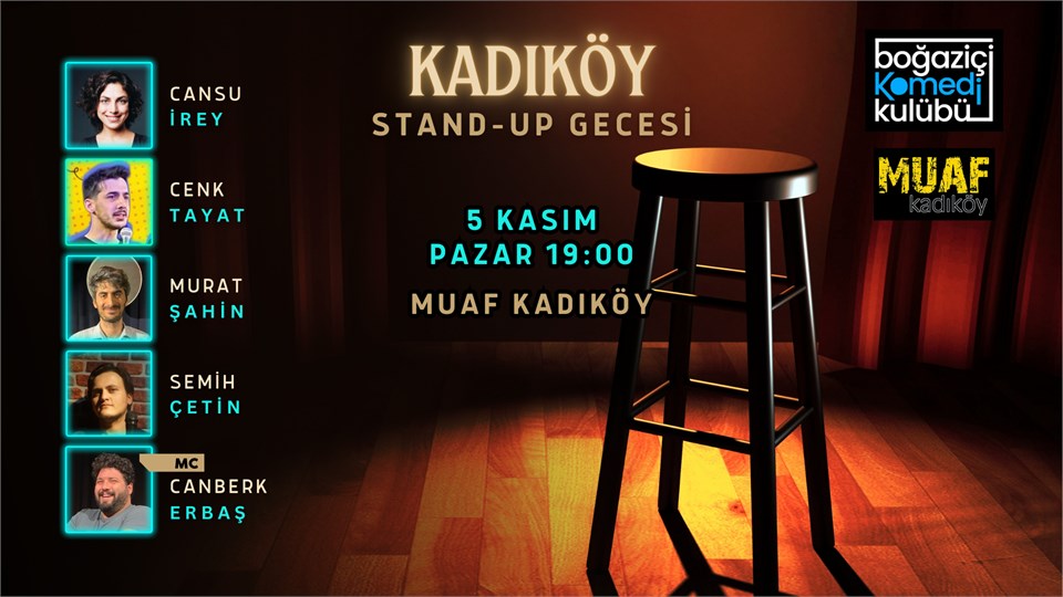 Kadıköy Stand-up Gecesi - Boğaziçi Komedi Kulübü