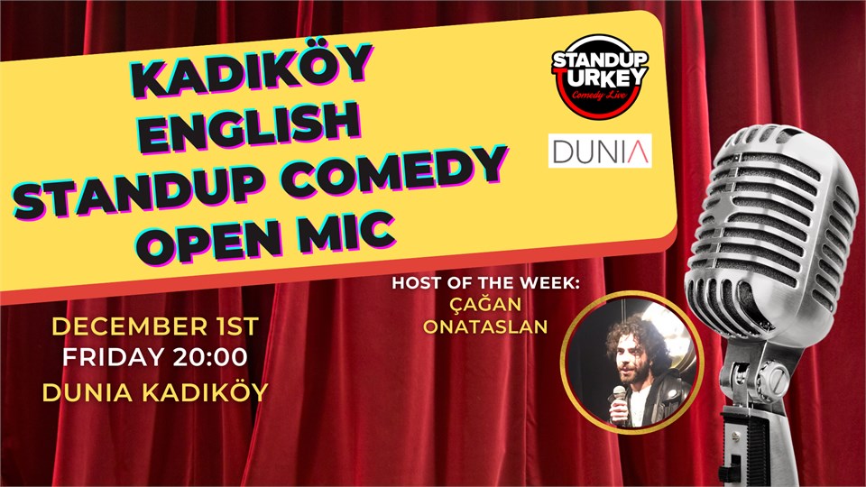 Kadıköy English Standup Comedy Open Mic 01 December 2023 Dunia