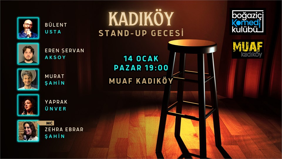 Kadıköy Stand-up Gecesi - Boğaziçi Komedi Kulübü