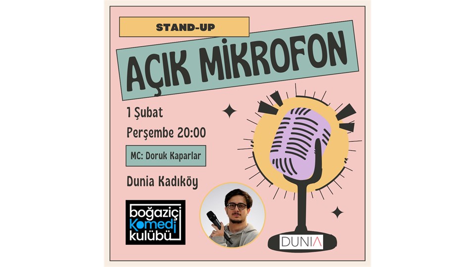 Boğaziçi Komedi Kulübü: Açık Mikrofon Stand-up Gecesi