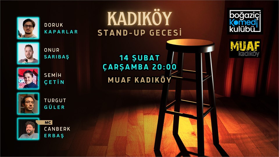 Kadıköy Stand-up Gecesi - Boğaziçi Komedi Kulübü