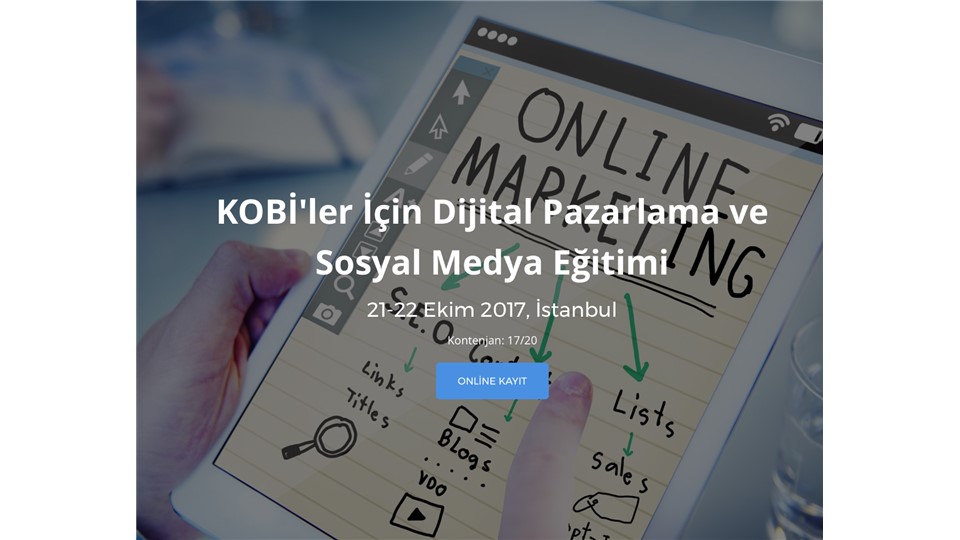 KOBİ'ler İçin Dijital Pazarlama ve Sosyal Medya Eğitimi