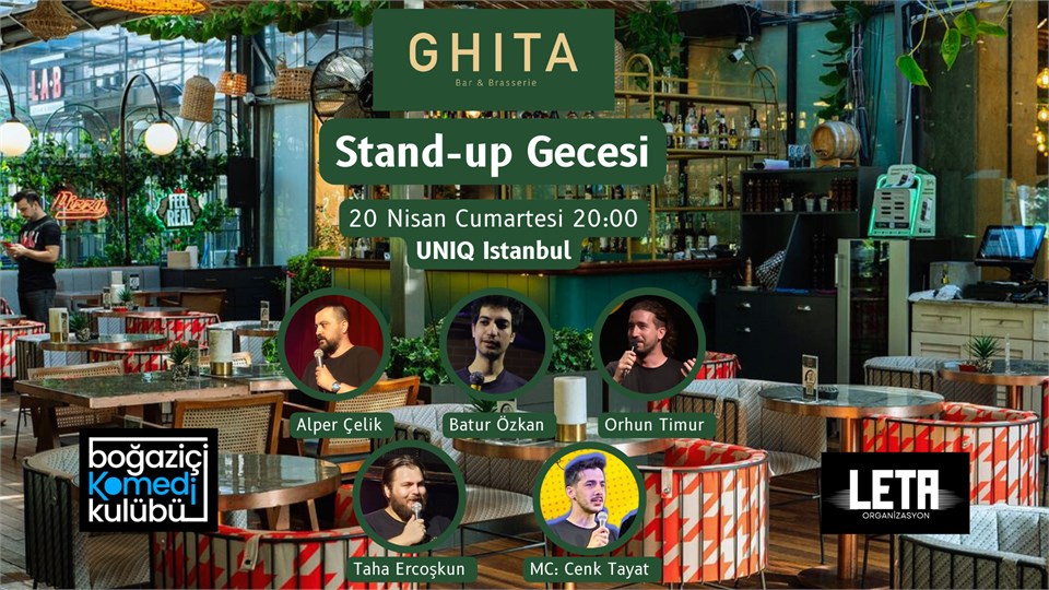 Ghita UNIQ Stand-up Gecesi - Boğaziçi Komedi Kulübü