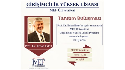 Girişimcilik Yüksek Lisans Programı Tanıtım Buluşması