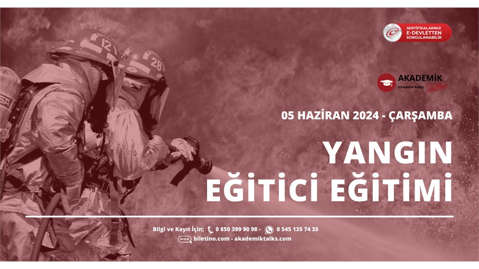 YANGIN EĞİTİCİ EĞİTİMİ