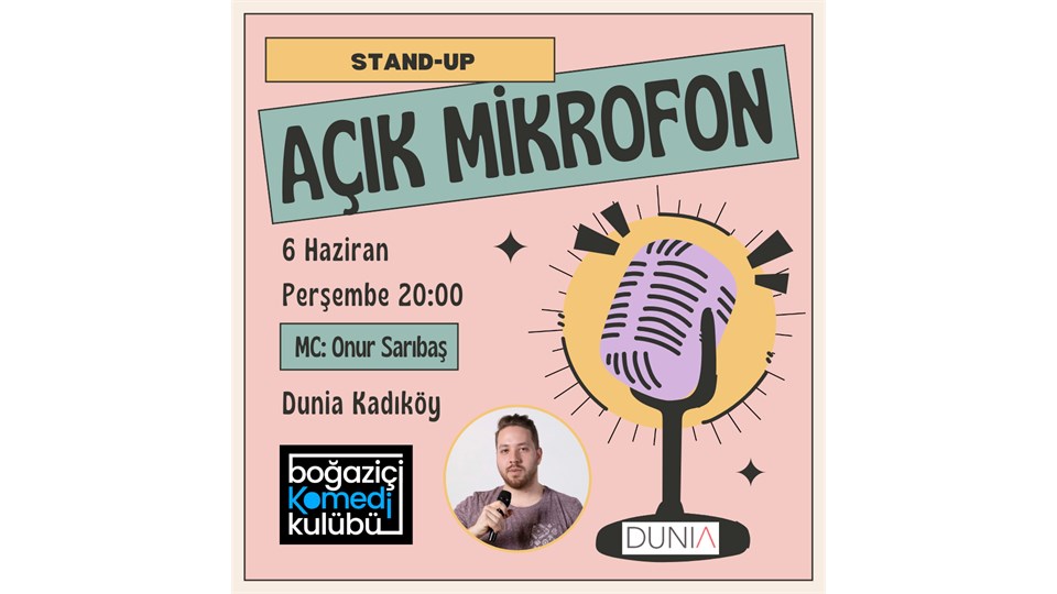 Kadıköy Açık Mikrofon Stand-up Gecesi - Boğaziçi Komedi Kulübü