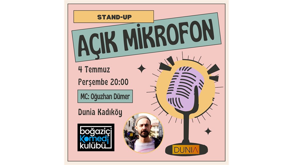 Boğaziçi Komedi Kulübü: Açık Mikrofon Stand-up Gecesi