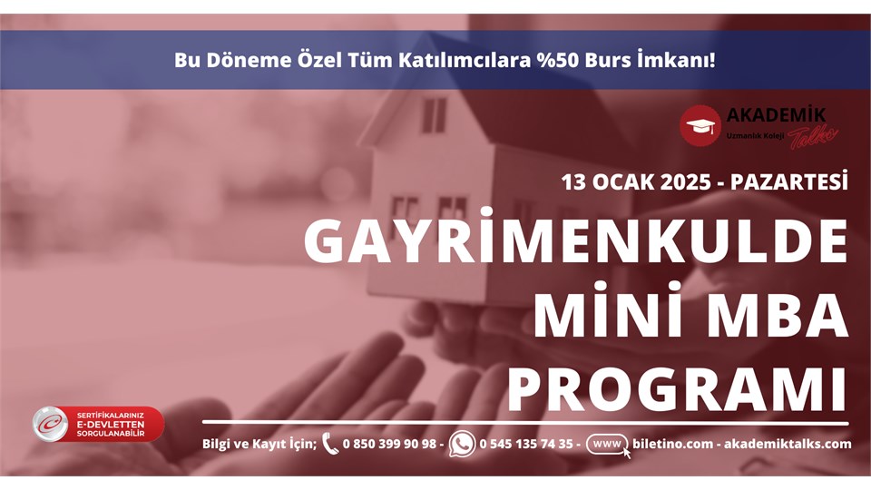 Gayrimenkulde MİNİ MBA