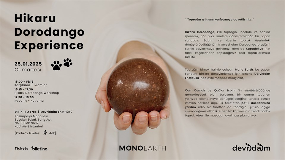 Mono Earth Hikaru Dorodango Workshop | Devridaim Enstitüsü