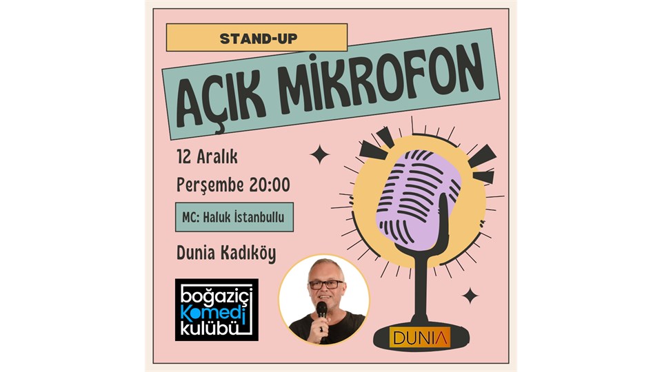 Kadıköy Açık Mikrofon Stand-up - Boğaziçi Komedi Kulübü