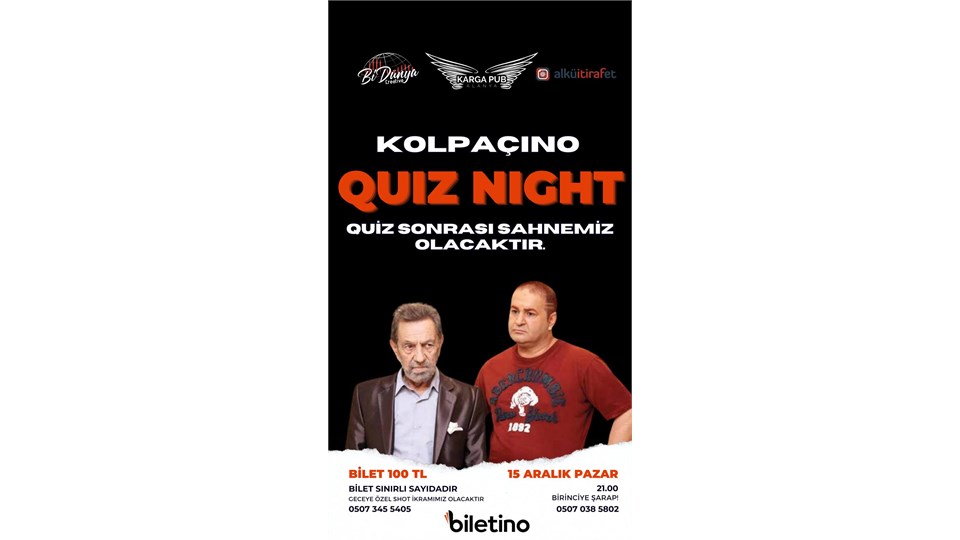 KOLPAÇİNO QUIZ NIGHT