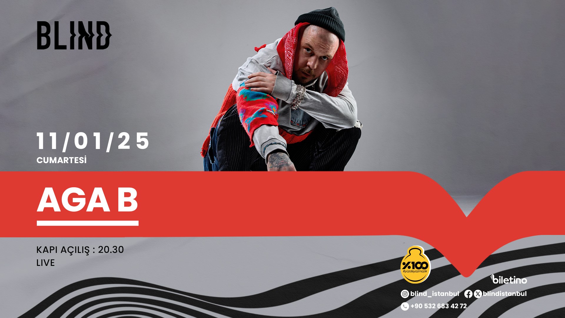 AGA B 11 January 2025 Blind İstanbul Biletino