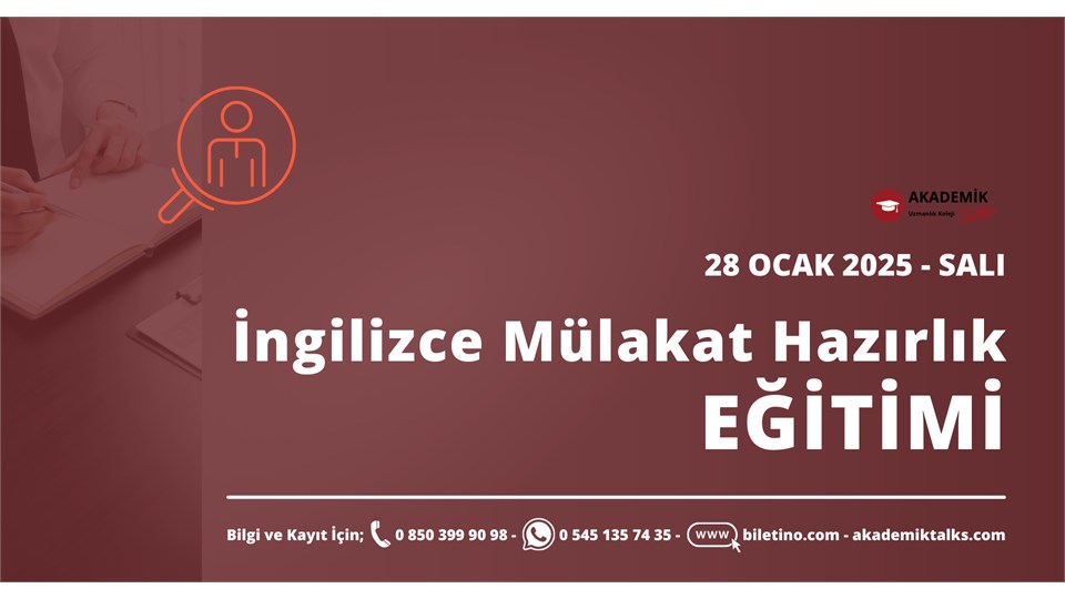 İngilizce Mülakata Hazırlık