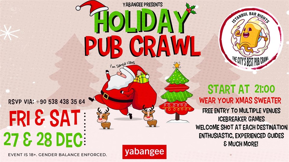 Istanbul Bar Nights - The City's Best Pub Crawl (Holiday Edition)