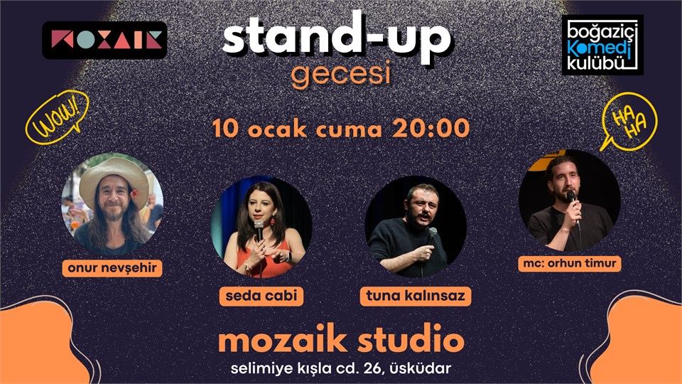 Mozaik Studio Üsküdar Stand-up Gecesi