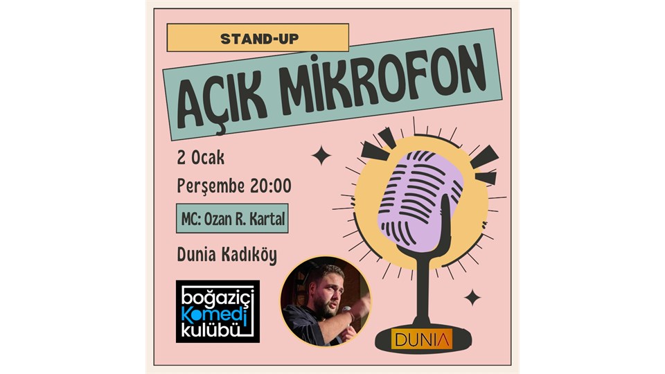 Kadıköy Açık Mikrofon Stand-up - Boğaziçi Komedi Kulübü