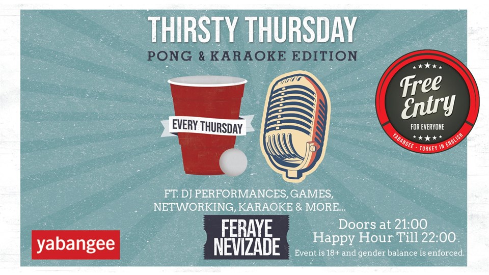 Thirsty Thursday: Karaoke & Pong Night (Free)