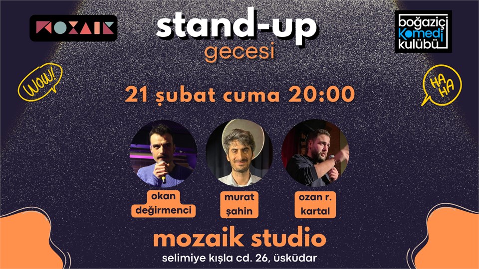 Mozaik Studio Üsküdar Stand-up Gecesi