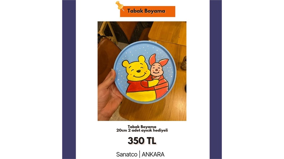 TABAK BOYAMA WORKSHOP BAHÇELİEVLER CUMARTESİ