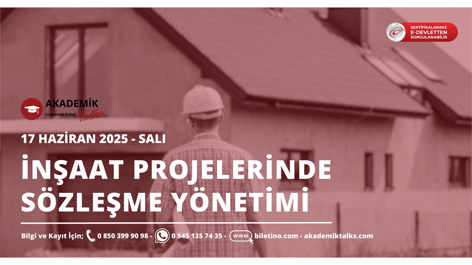 İnşaat Projelerinde Sözleşme Yönetimi
