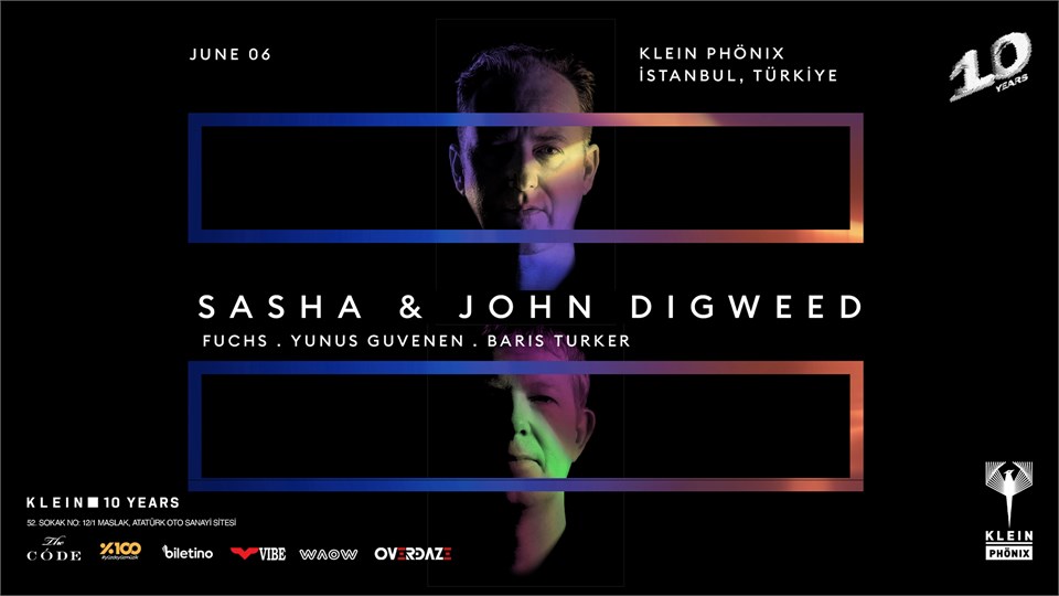 Sasha & John Digweed + Fuchs + Yunus Guvenen + Baris Turker | Klein Phönix