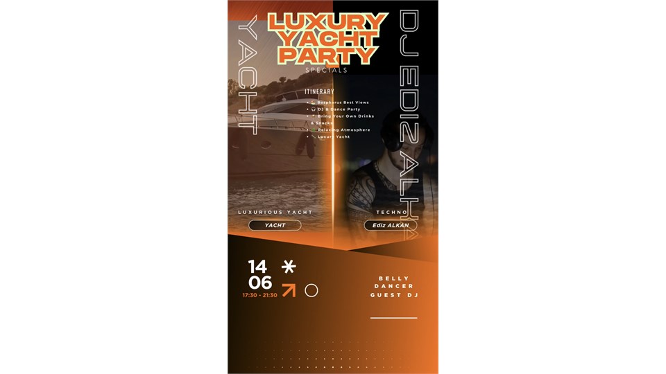 Boğaz’da DJ & Belly Dancer Yat Partisi